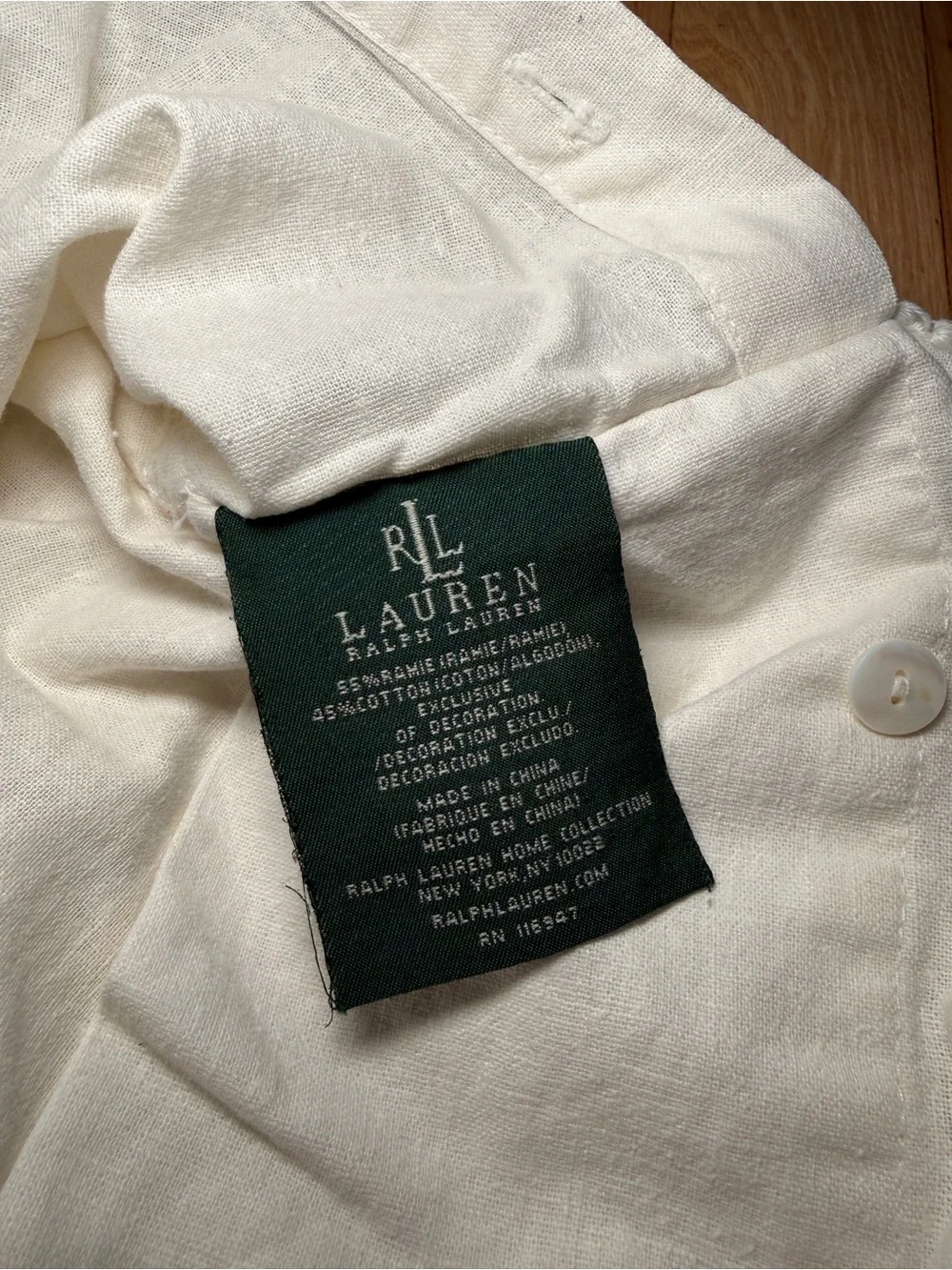 Ralph Lauren Cotton-Blend Euro Crochet Trim Pillow Sham (1)